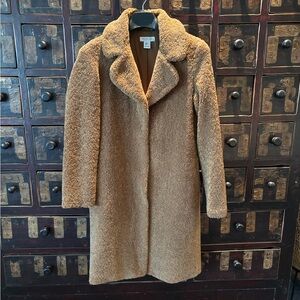 Rachel Zoe Camel Teddy Faux Shearling Coat